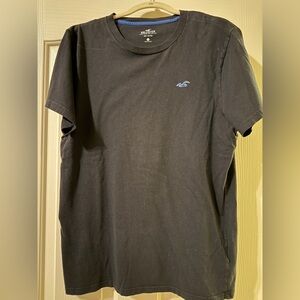 Hollister Black Tee with Blue Logo